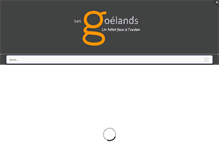 Tablet Screenshot of hotel-les-goelands.com